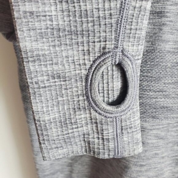 Lululemon Heathered Slate Swiftly Tech Long Sleeve Top Size 8 - Picture 6 of 9